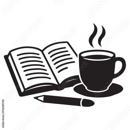 cup of coffee and book,relaxation
