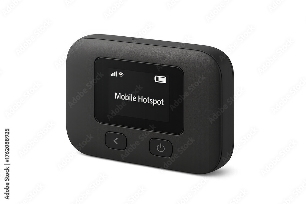 Obraz premium Portable mobile hotspot device providing wireless internet connectivity