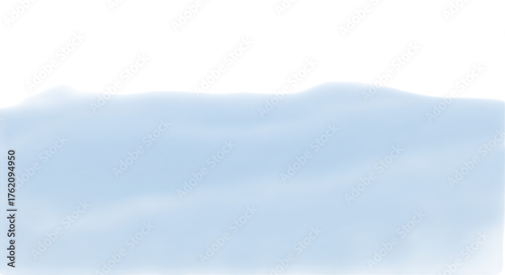 Obraz premium A gentle watercolor painting of clouds, isolated on transparent background the soft blue hues blend seamlessly, creating a calming and ethereal atmosphere, perfect for adding a touch of serenity to an