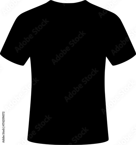 Athletic shirt vector icon showing simple sportswear design used for gym, match, or training apparel
