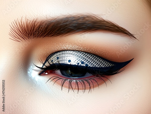 Eye of the woman. Winter make up