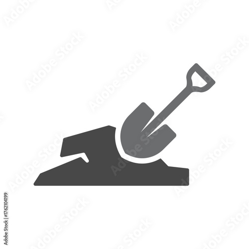 Digging Shovel Logo