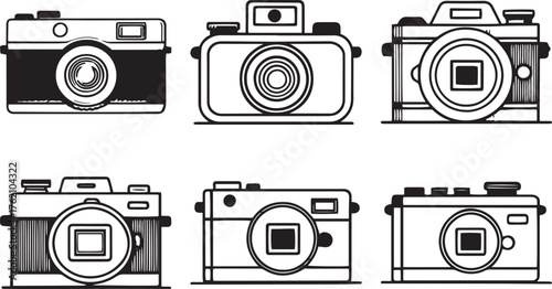 Camera Outline Vector Pack — Logo