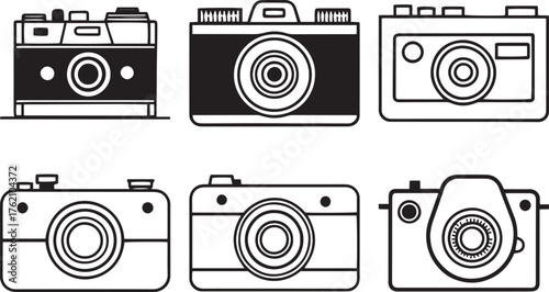 Camera Silhouette Vector Collection — Studio Essentials