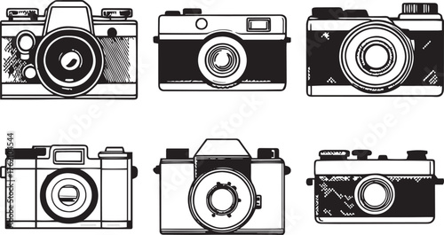 Camera Outline Vector Bundle — Social