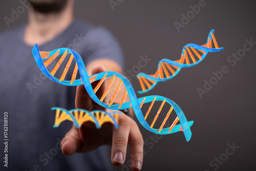 Abstract image of DNA stran...