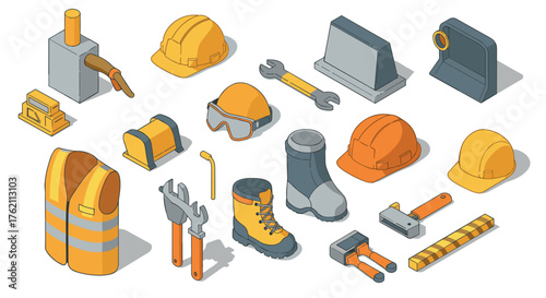 Creative pottery studio workshop artisan crafting in isometric design