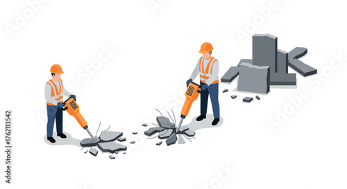 Pottery tools isometric composition featuring clay sculpting equipment