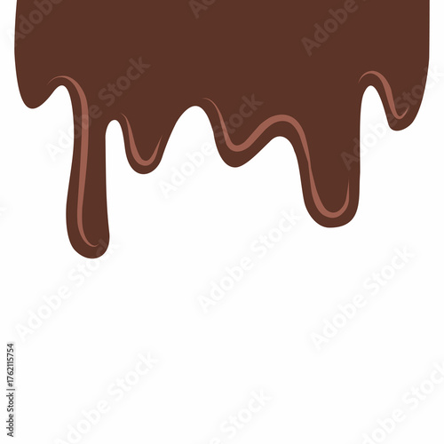 chocolate drip vector, choco melted, hot cocoa flow, sweet dessert vector, milk drop illustration, brown liquid wave, melting chocolate cartoon,