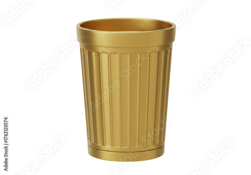 Wallpaper Mural Gold Trash Can PNG Illustration Isolated on Transparent Background Waste Container Bin Garbage Receptacle Dustbin Recycle Object Torontodigital.ca