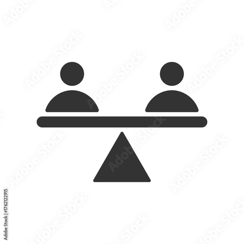 Stability Glyph Icon Vector Illustration 