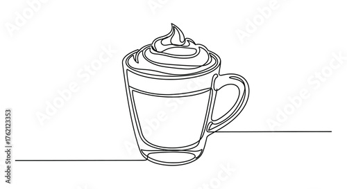 Coffee with whipped cream drink beverage