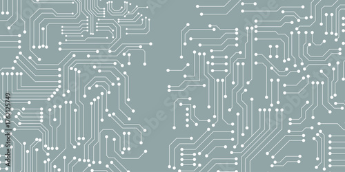Printed circuit board. Abstract futuristic circuit board. Hi tech digital circuit board. Futuristic technology design elements. Vector illustration. eps10