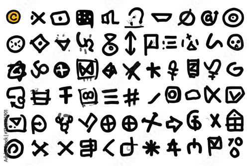 5 Hand Drawn Doodle Bundle Set