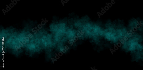 High transparency light blue mist or fog on transparent background with soft smoky texture and realistic airy vapor effect