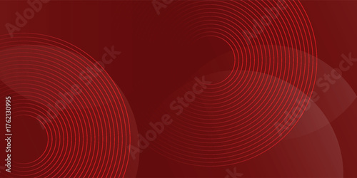 White circle geometric red abstract background. pattern background eps10