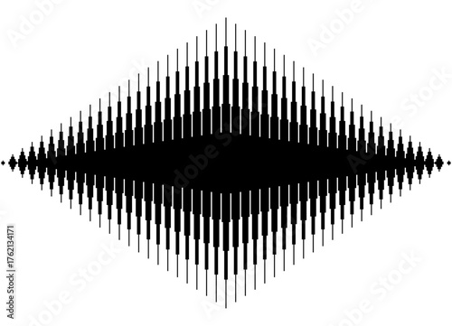 Pattern in the form of a rhombus. Vector background for covers, packaging, advertising. Striped sports design element from broken lines. Place for text. Halftone