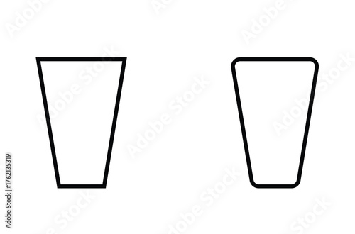 Minimalist Glass Icon Vecto