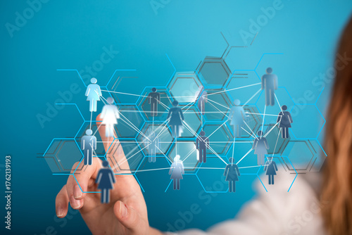 Concept of a digital networ...