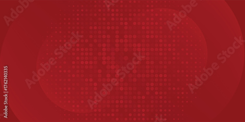 Digital technology futuristic internet network connection red background, abstract cloud cyber information communication, line dot illustration vector 3d