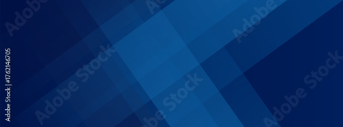 Abstract banner design with blue geometric background. Blue banner background. Vector abstract graphic design banner pattern background template