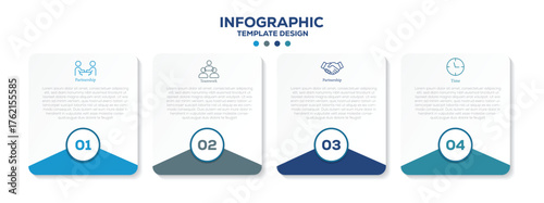 Creative concept for infographic with 4 steps, options, parts or processes. Business data Use potions. Vector with icons and 4 four options or steps. Can be used for your design.