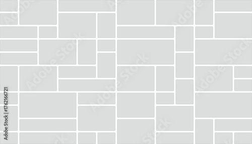 Abstract Grey Rectangular Tiles Seamless Background Design Template for Creative Projects and Modern Aesthetic Appeal with Uniform Color Tone and Pattern Repetition
