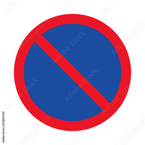 Free Download No parking traffic sign symbol representing vehicle restriction, road regulation, and enforcement used for transportation safety, parking control, and urban traffic management systems - GFXLoad