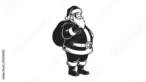 Santa clause silhouette 