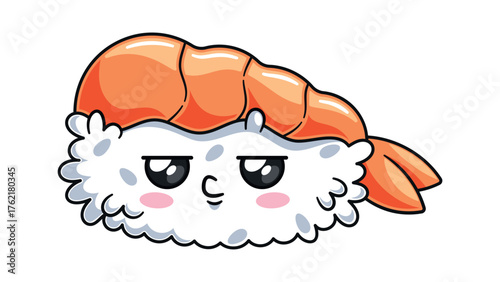 Cute sashimi kawaii character face