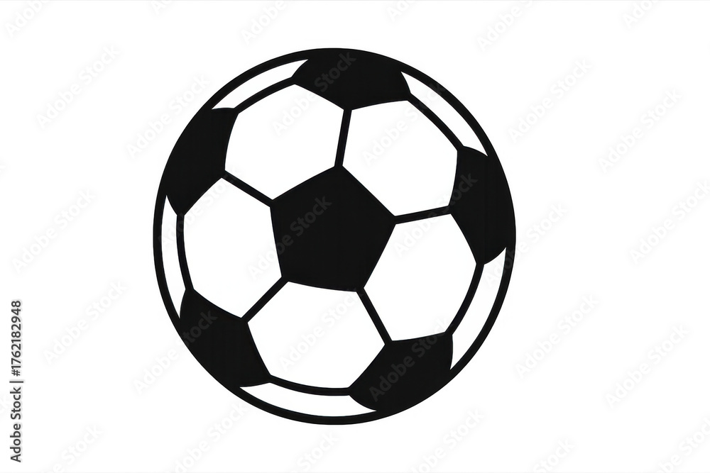 Fototapeta premium Soccer ball icon representing sport, game, team, championship, competition, and goal success on transparent background