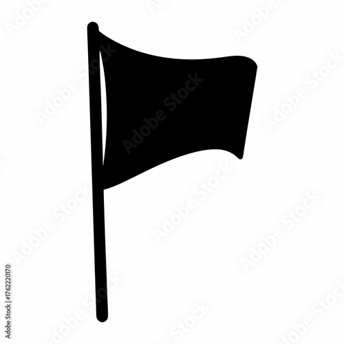 Campground flagpole vector illustration scalable svg icon for design