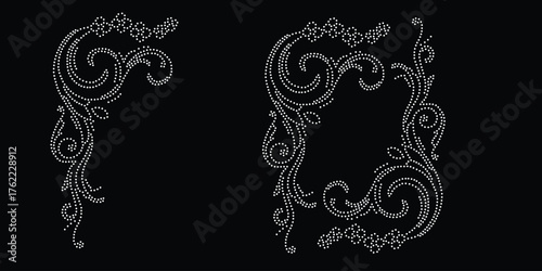 Empowering rhinestone design, Flower Transfer Rhinestone Design,