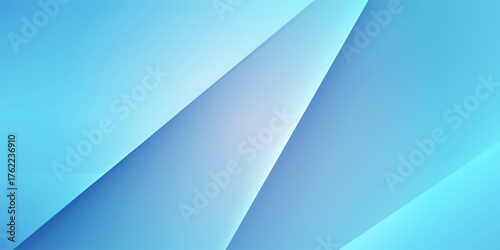 Blue business presentation abstract background with geometric lines and shapes. Vector illustration