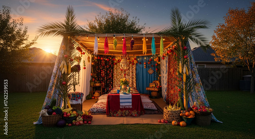 The autumn holiday Sukkot.