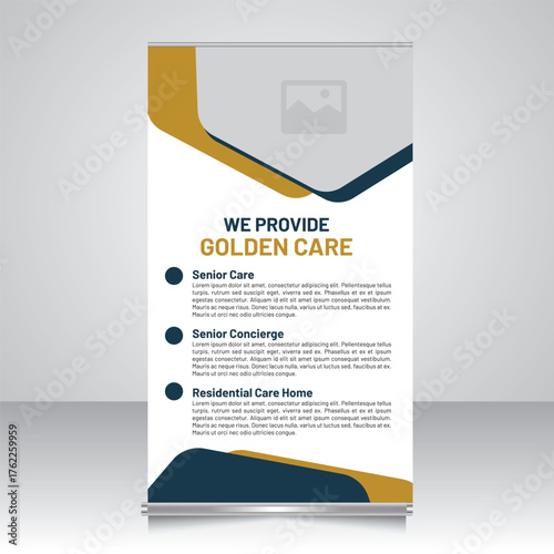 Vector Stand Banner, Roll Up Banner, Pop up Banner template