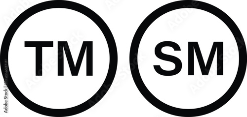 Copyright, registered and trademark symbol, Registered trademark sign, Registered trademark illustration.transparent background,
