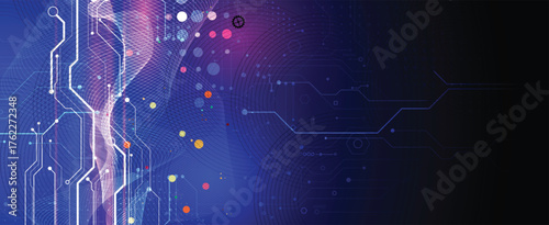Abstract high technology and science background