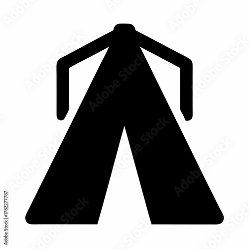 Trailhead sign vector graphic scalable svg icon for outdoor adventure navigation