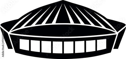 Three distinct 3d renders, one a cage, one a house, and one a cage with alpha channel, are vector illustrations for a blank photo slide design