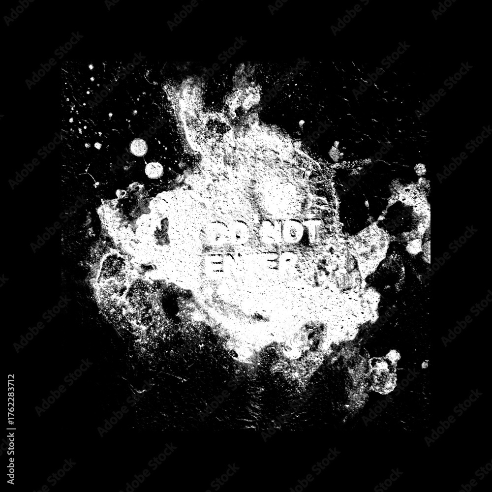 Obraz premium Rust Stain Alpha Channel, Transparent Oxidized Texture