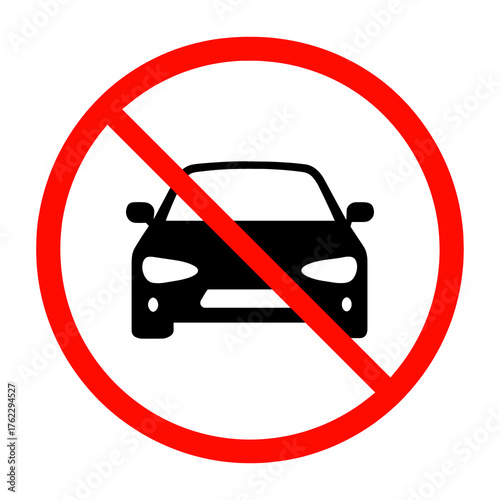 No Parking Sign Vector, Prohibited Parking Icon, Traffic Restriction and Road Safety Symbol png transparent