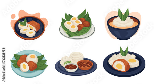 Delicious indonesian cuisine: a culinary feast of flavors.