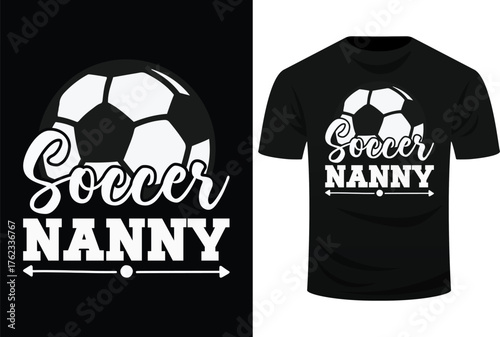 Soccer Nanny Soccer Player Game Day Mother's Day Svg Design