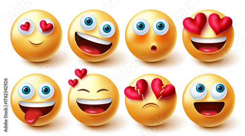 3D Emoji Design Collection – Cute, Colorful & Expressive Icon Set