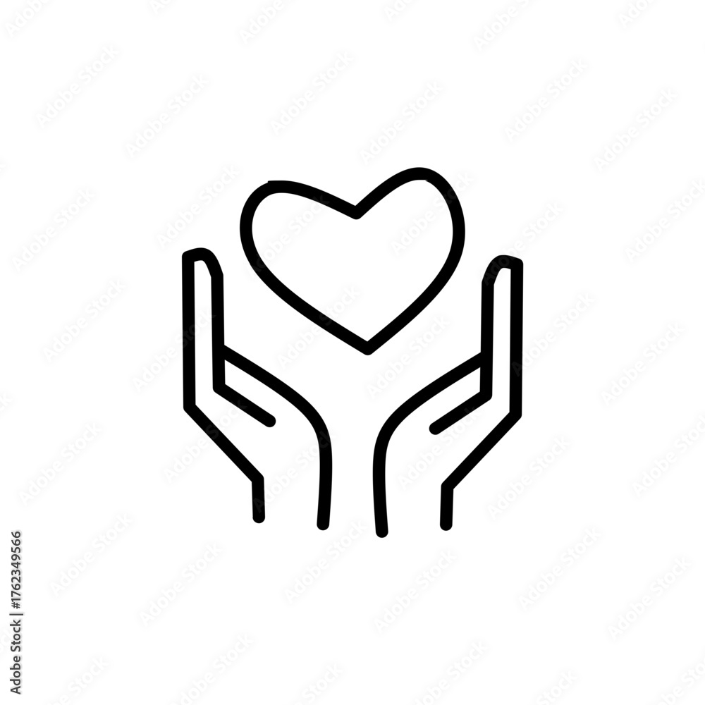 Obraz premium Elderly Care Icon