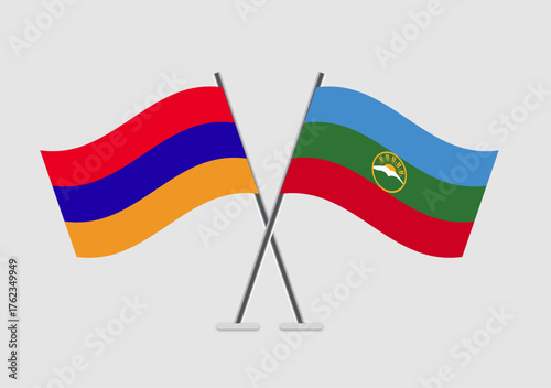 Armenia and Karachay-Cherkessia vector flags shown in diplomatic context