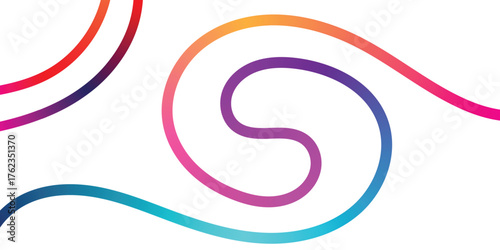 Vibrant, flowing abstract lines with bright gradient colors create a modern, dynamic background perfect for creative projects and eye catching presentations