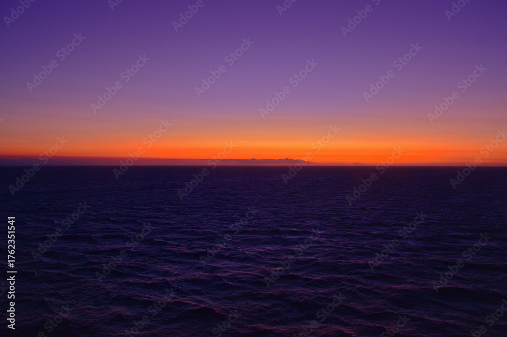 Obraz premium coucher de soleil méditerranéen 