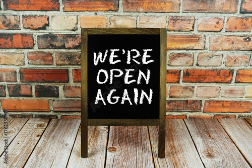 Slika na platnu We're Open Again